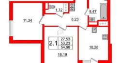 Продажа квартиры 2 комнаты в Приморском районе