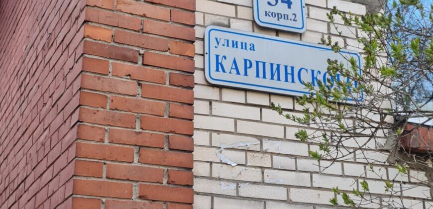 Сдается в аренду 1 к.кв. 36,7м2 на 7эт, ул. Карпинского, д.34, к.2.