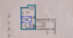 Сдается в аренду 1 к.кв. 36,7м2 на 7эт, ул. Карпинского, д.34, к.2.